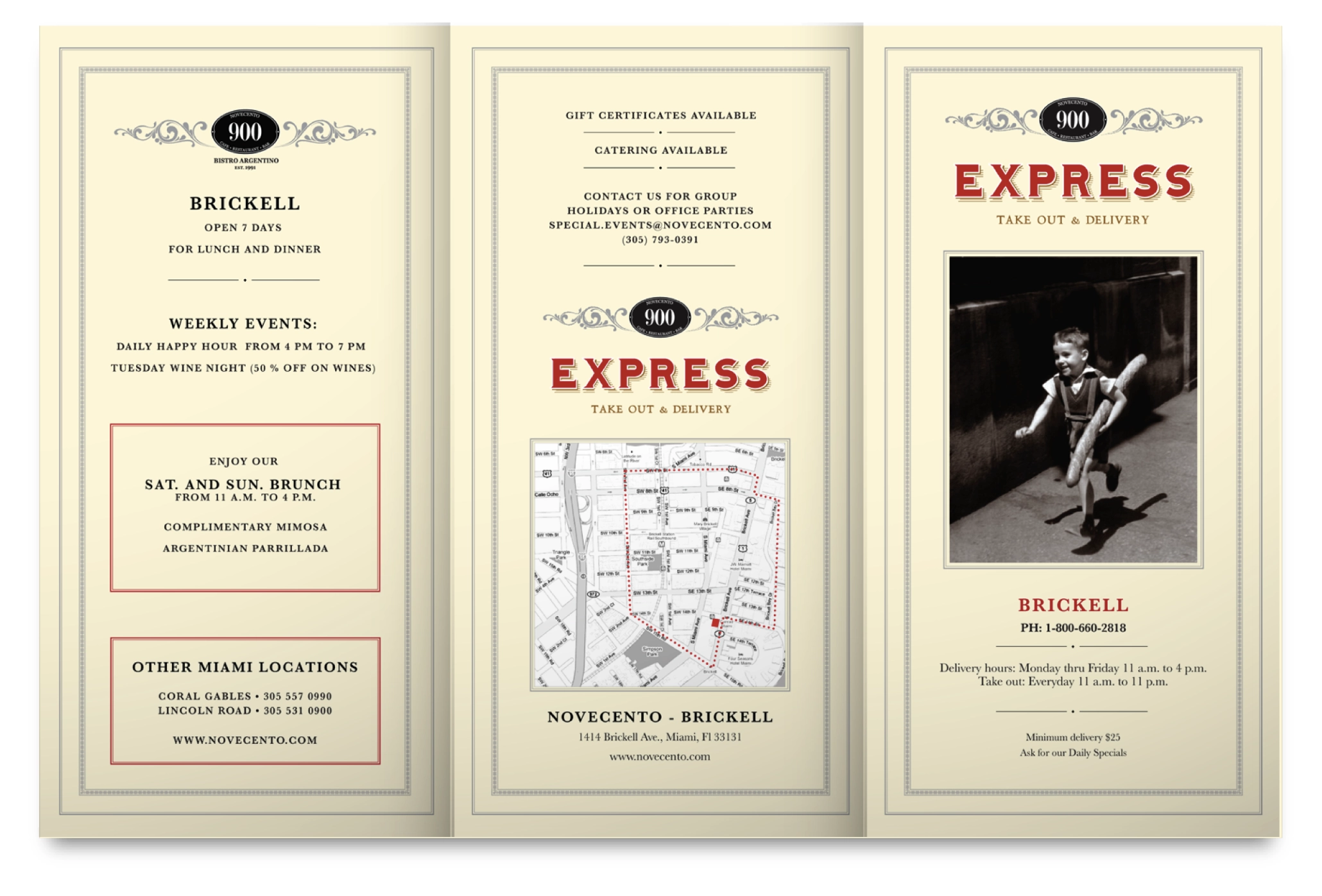 Novecento Restaurants · Strategy ReBrand · 07
