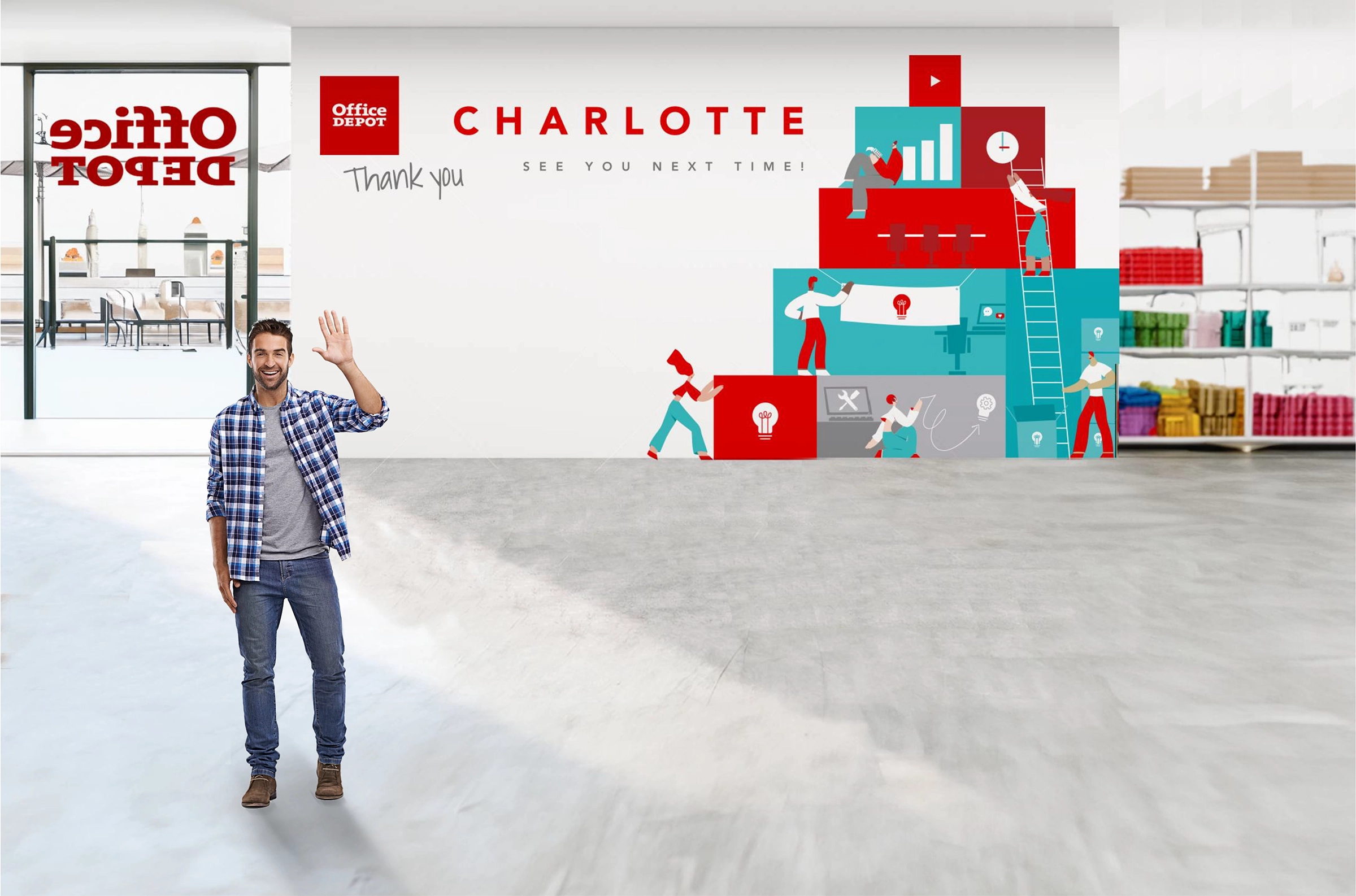 Office Depot · Branding & Content Illustration