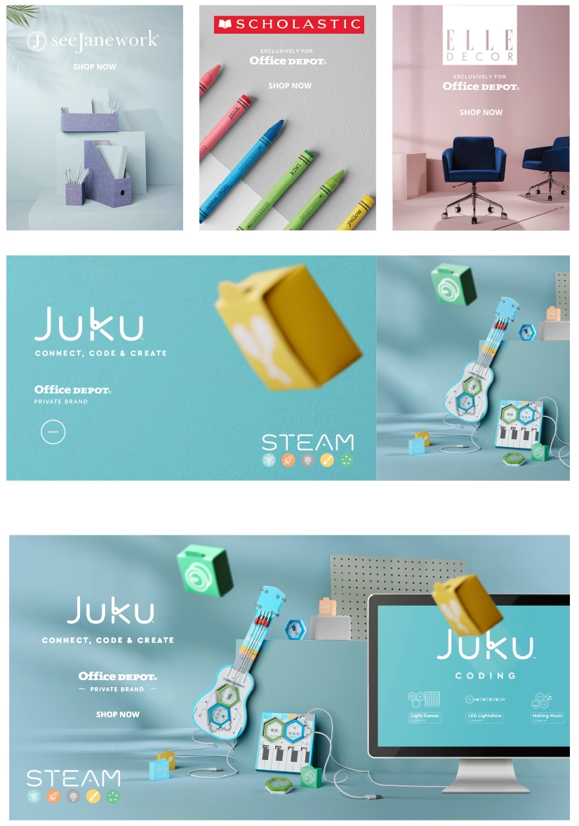 Office Depot / Juku · Didactic Toys Brand Web UX · 03