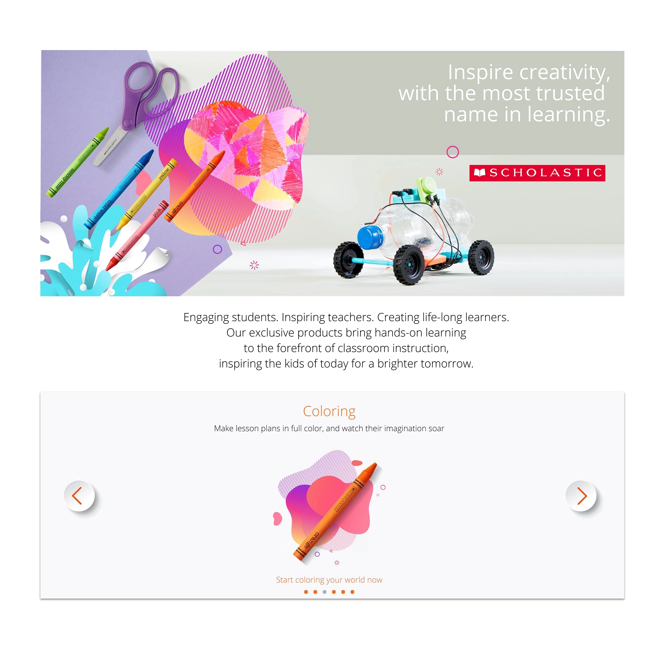 Office Depot · Scholastic & Juku Website UX/UI